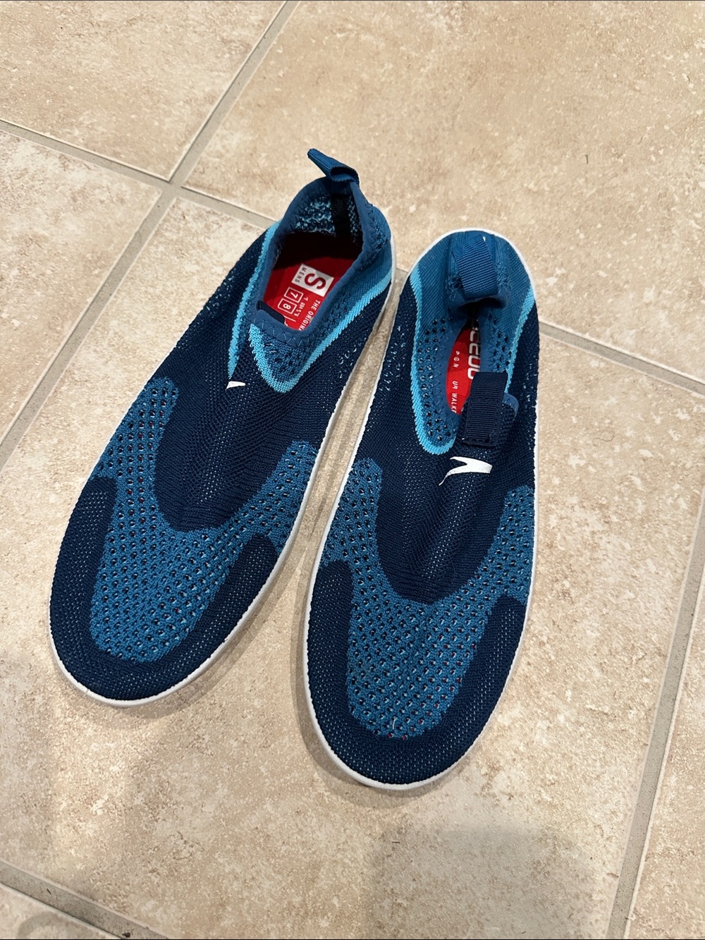 Speedo Navy and Teal Slip-On Water Shoes